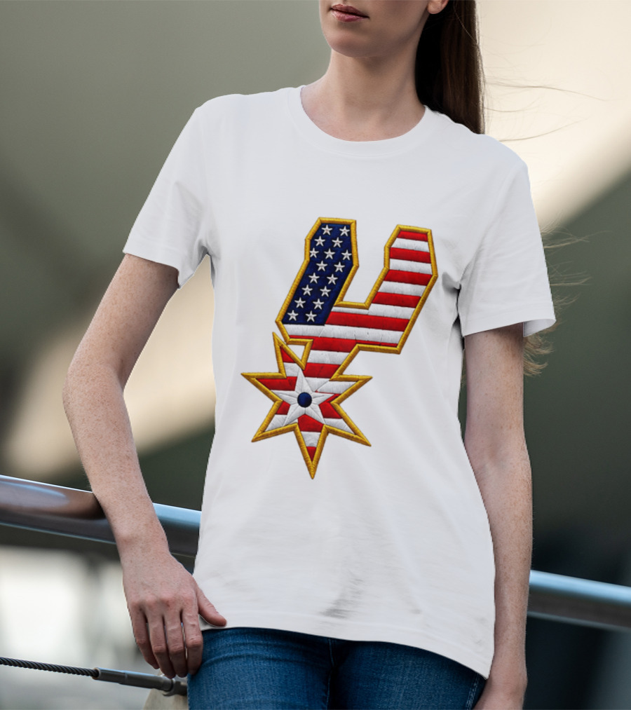 America 250th Anniversary Spurs Stars And Stripes T-Shirt