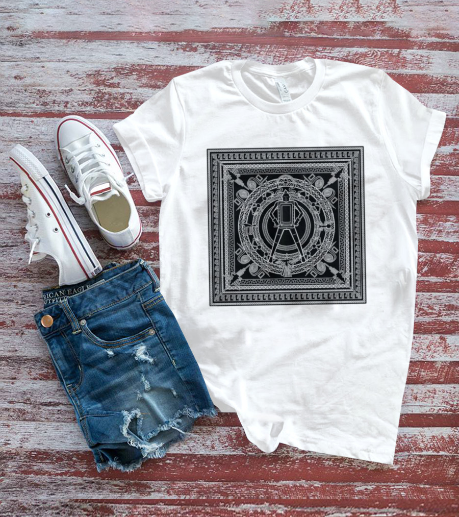 Aztec God Warrior Mesoamerican Calendar Stone Symbols Ancient Mexico Mythology T-Shirt