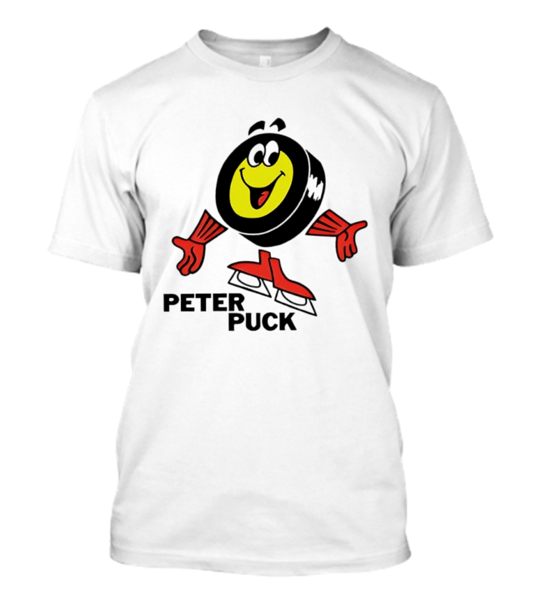 Peter Puck Cartoon Character Hockey T-Shirt