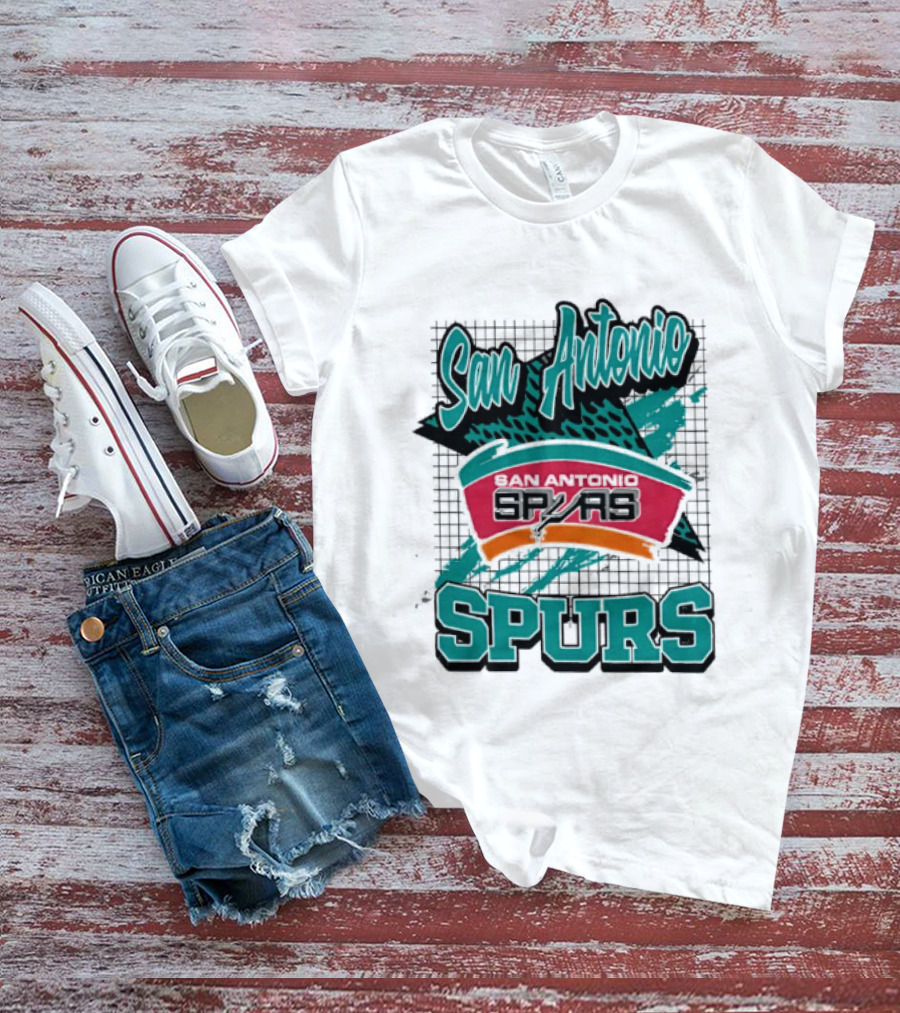 San Antonio Spurs NBA Retro Style San Antonio Spurs Memphis Spurs T-Shirt