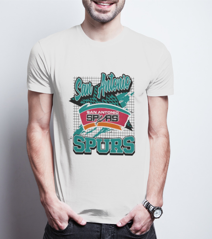 San Antonio Spurs NBA Retro Style San Antonio Spurs Memphis Spurs T-Shirt