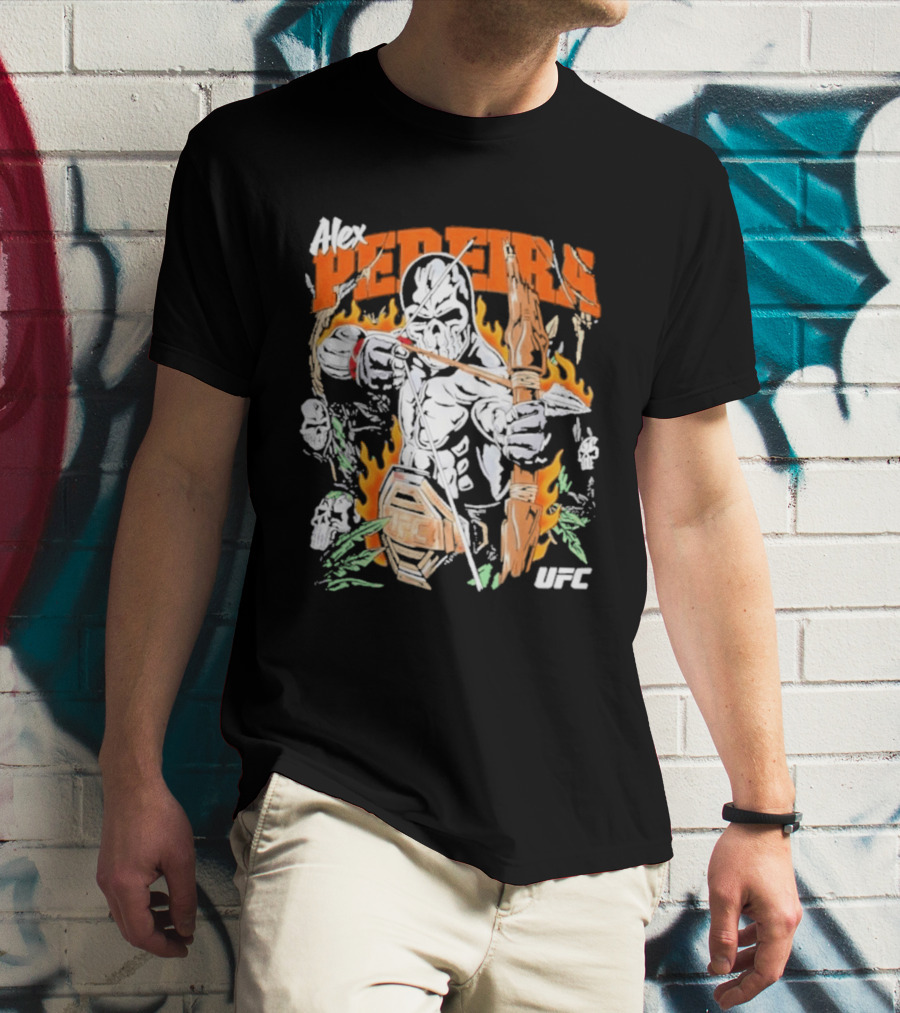 Alex Pereira Poatan UFC Warrior Lotas Brand Archery Flames T-Shirt