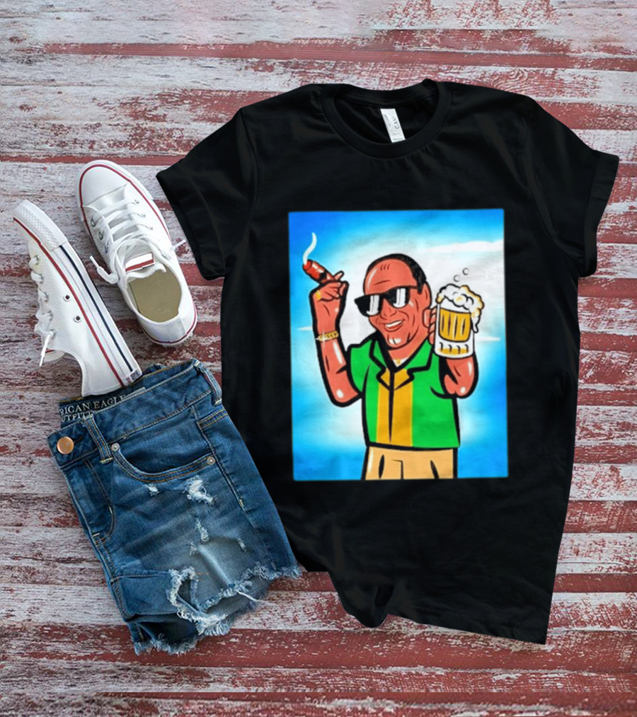 Boss Beer And Cigars Summer Vibes Retro Style Celebration T-Shirt