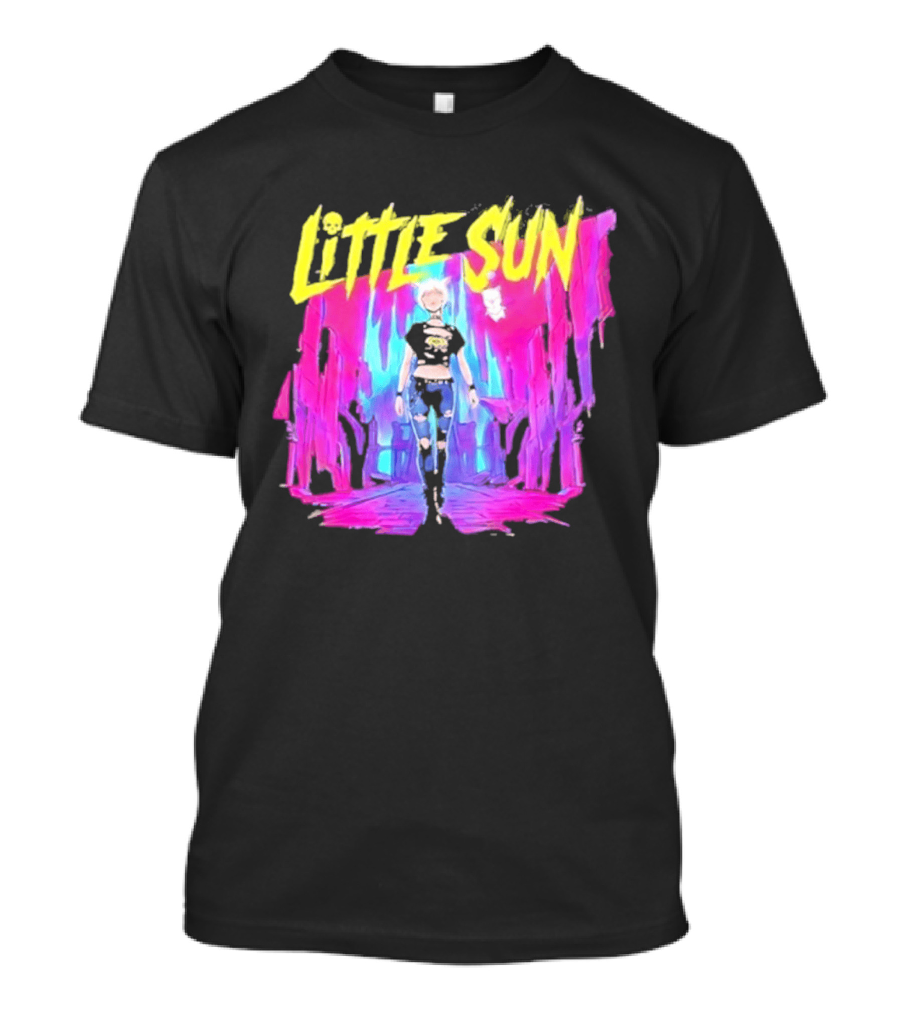 Cyberpunk 2077 Little Sun Neon Street T-Shirt
