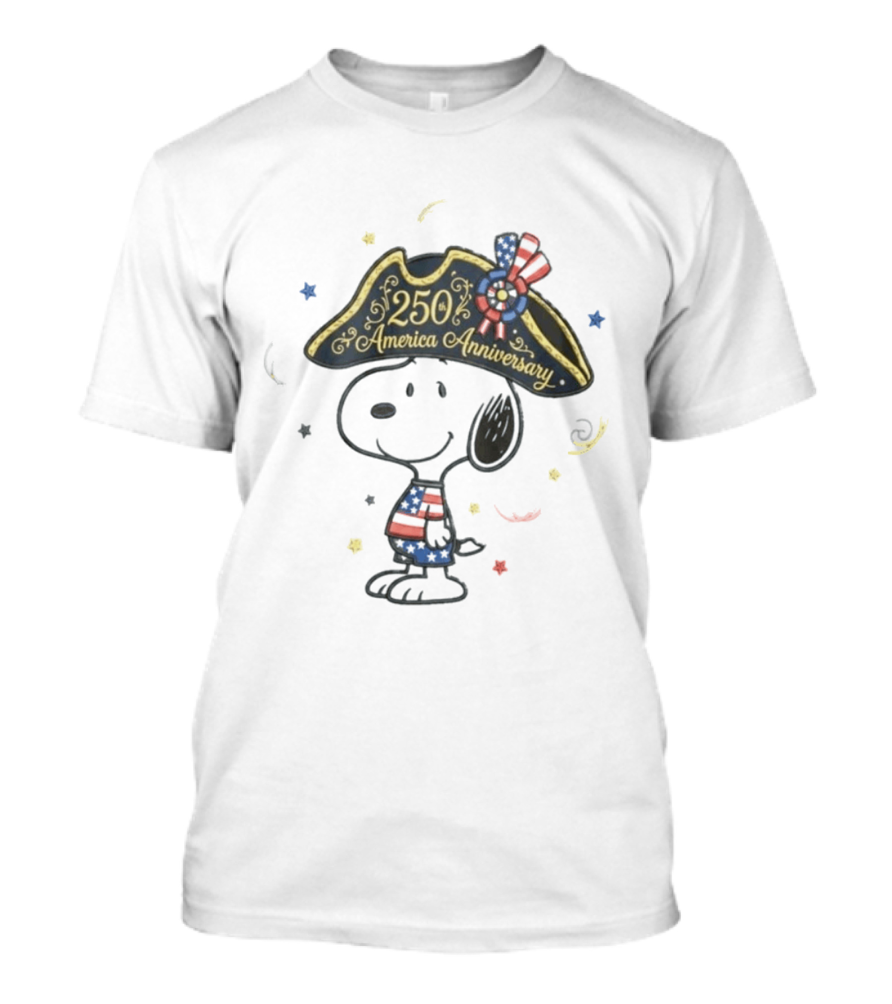 Snoopy 250 America Anniversary Independence Day T-Shirt