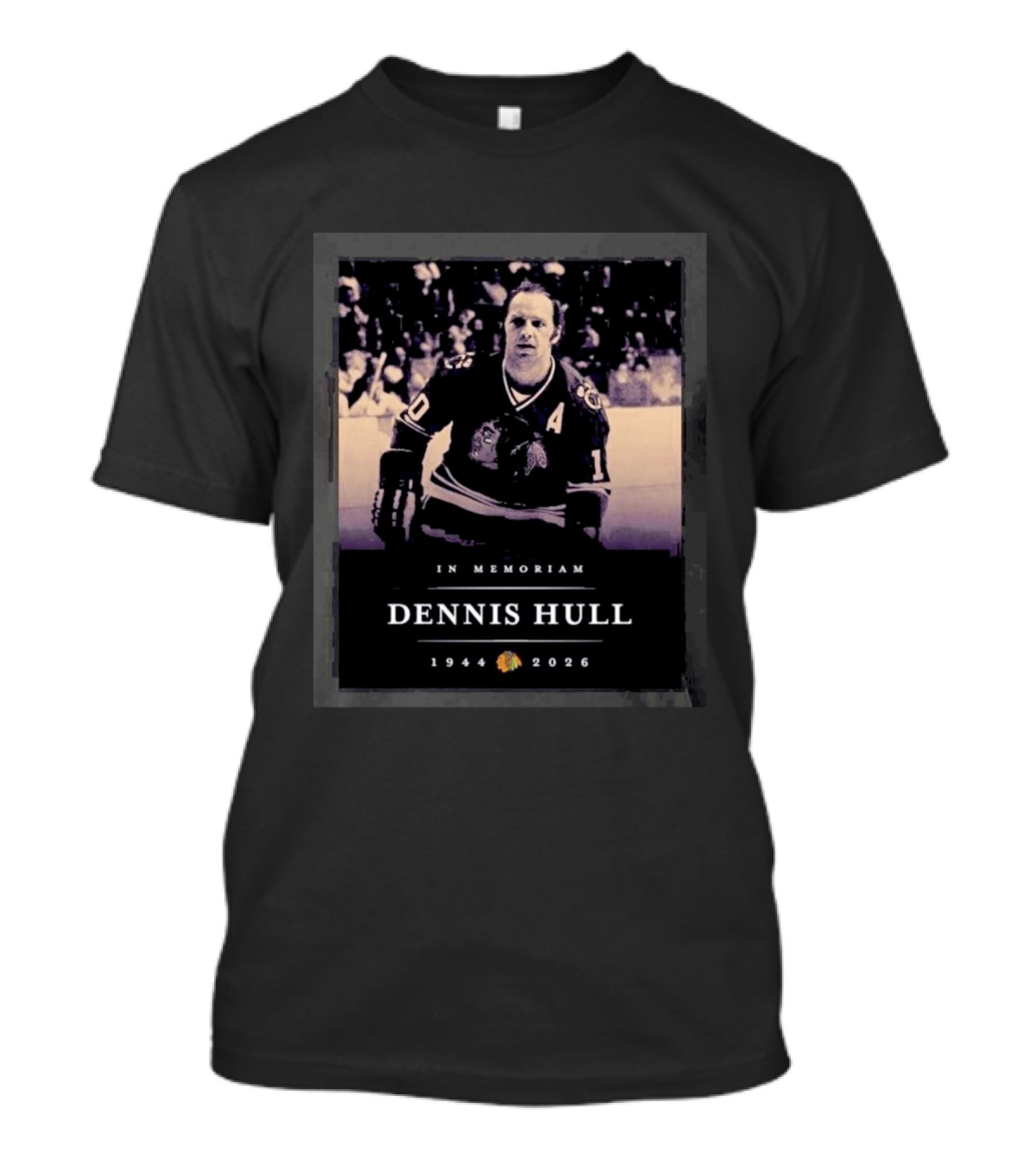 In Memoriam Dennis Hull 1944 2026 Chicago Hockey Player T-Shirt