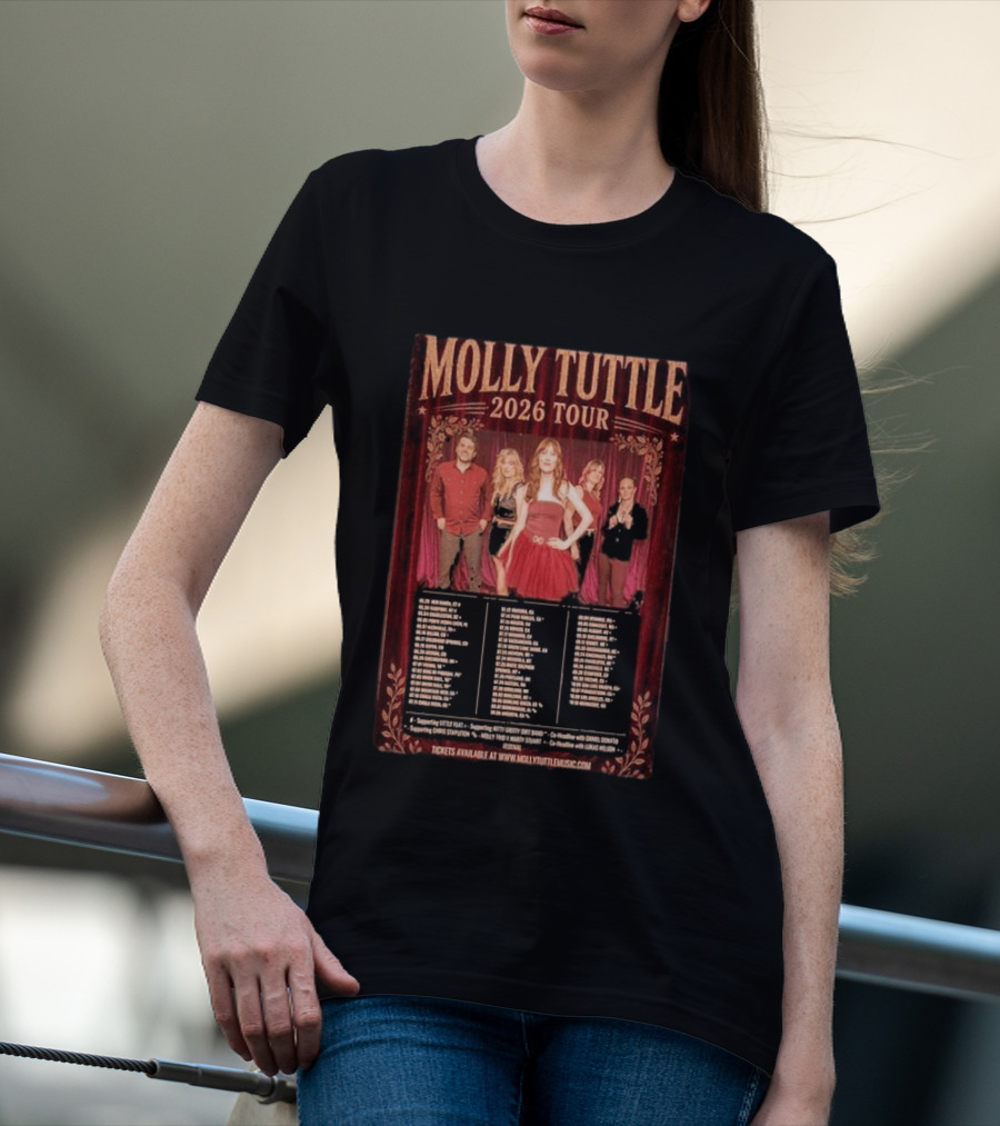 Molly Tuttle 2026 Tour Dates And Locations T-Shirt