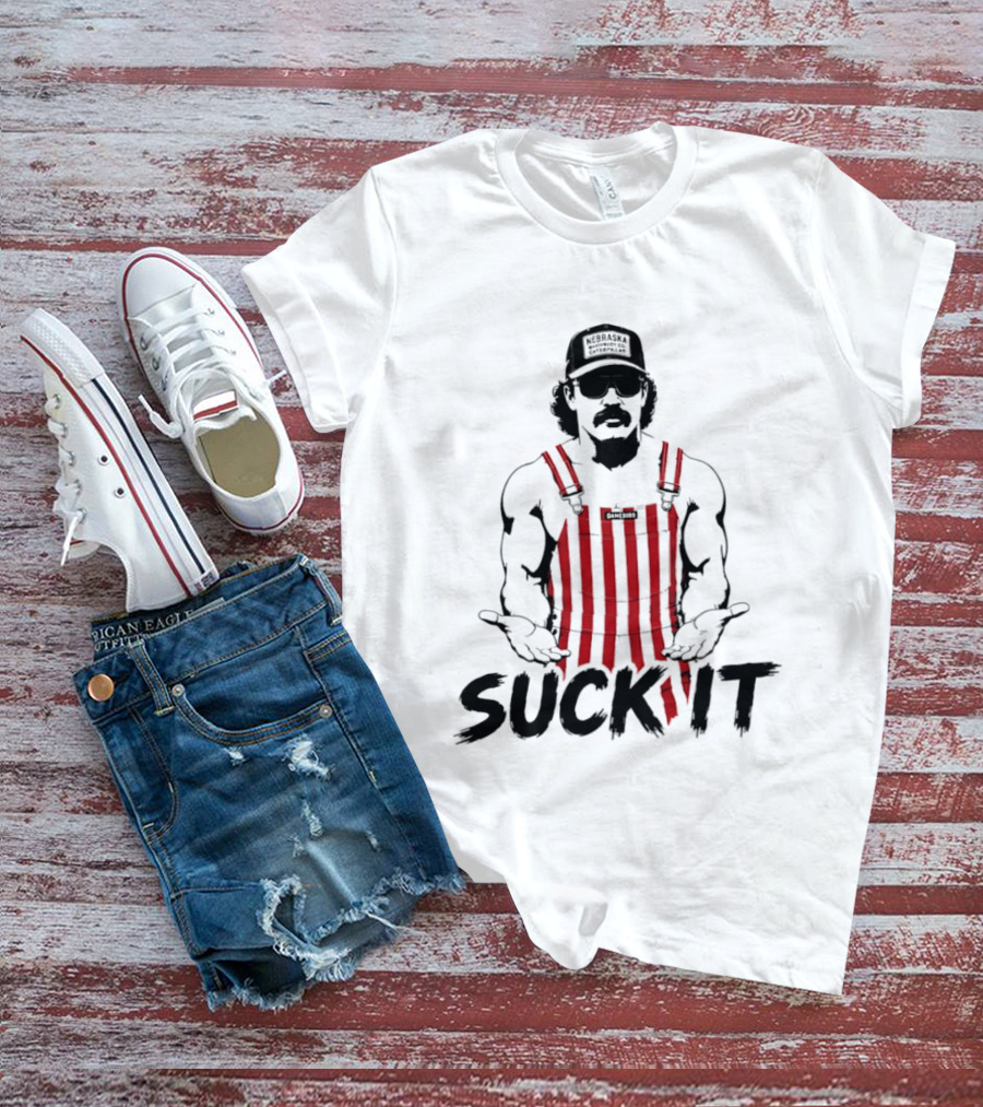 Dr Disrespect Nebraska Machinery Co Suck It Caterpillar Gamebirds T-Shirt