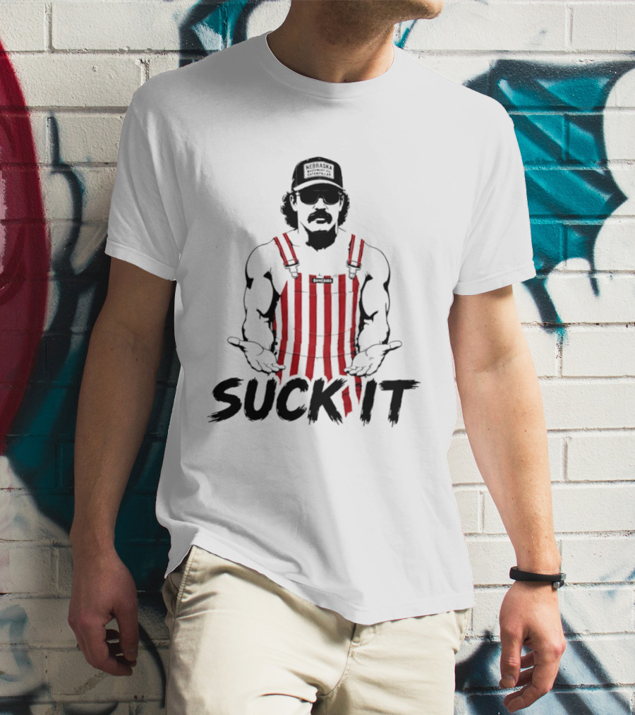 Dr Disrespect Nebraska Machinery Co Suck It Caterpillar Gamebirds T-Shirt