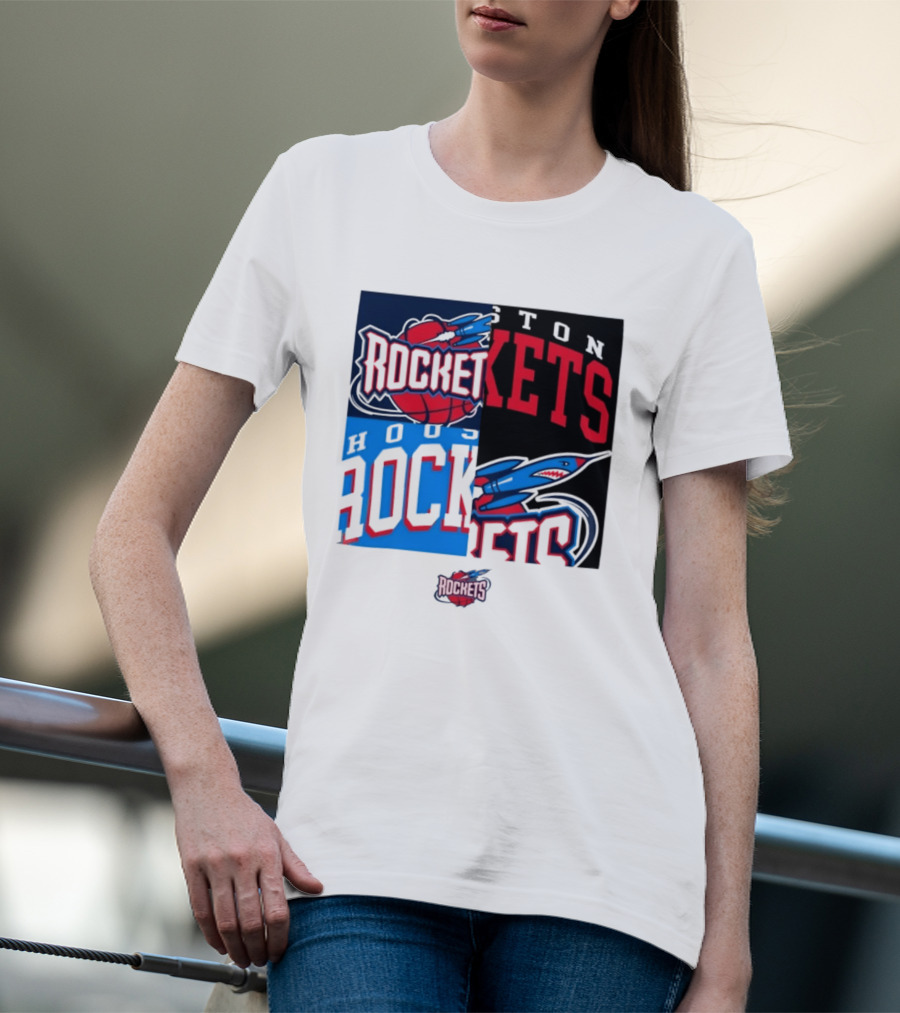 Houston Rockets New Era Block Basketball Team T-Shirt
