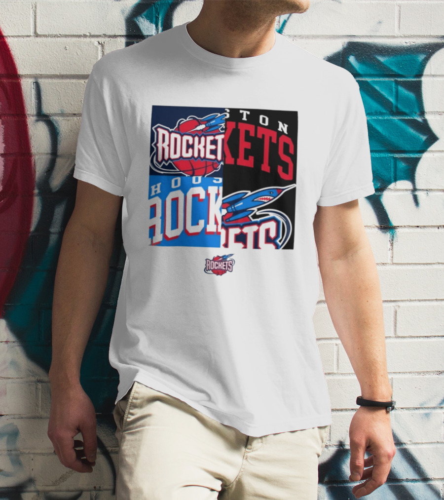 Houston Rockets New Era Block Basketball Team T-Shirt
