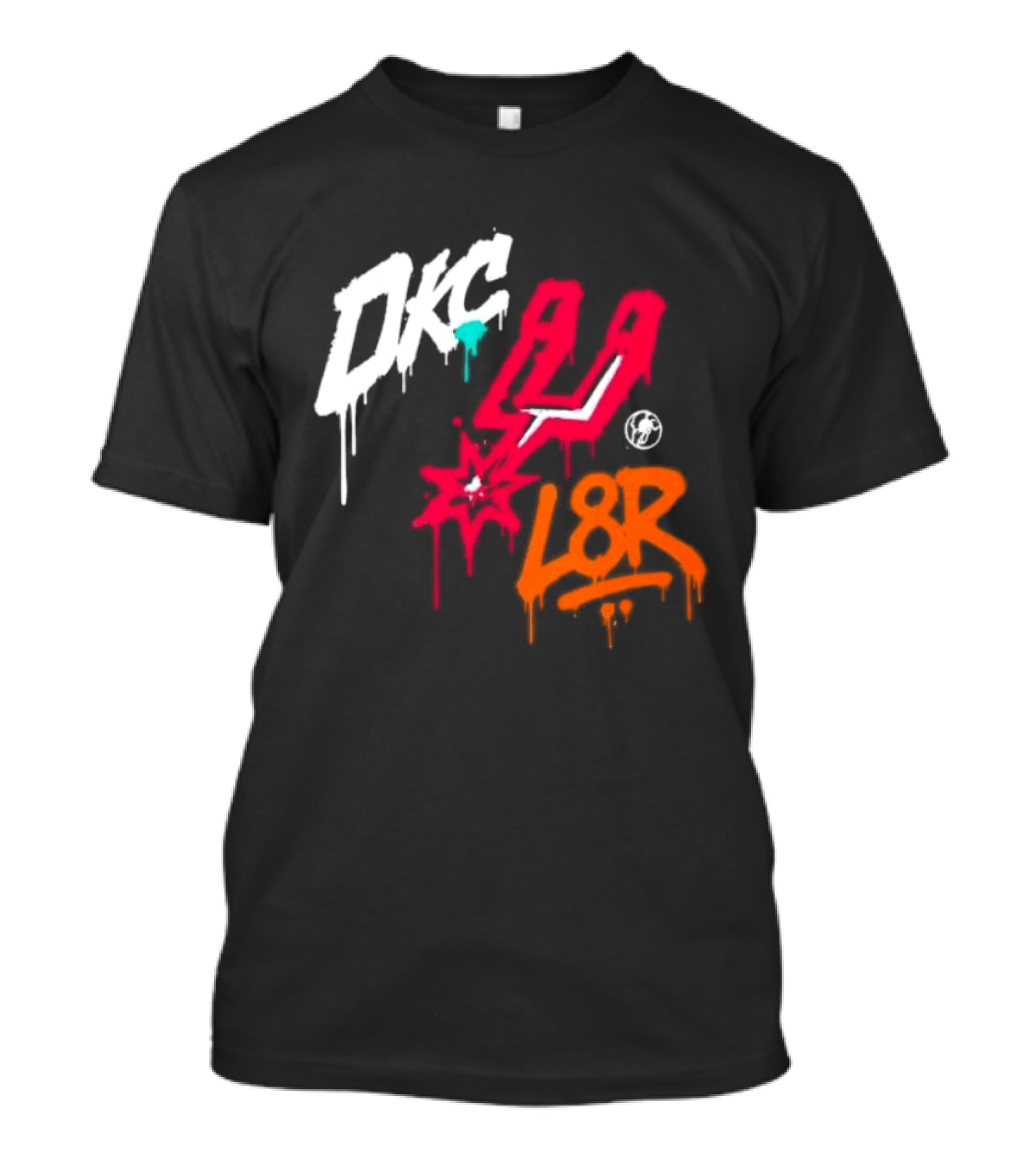 OKC Spurs U L8R Basketball Graffiti T-Shirt