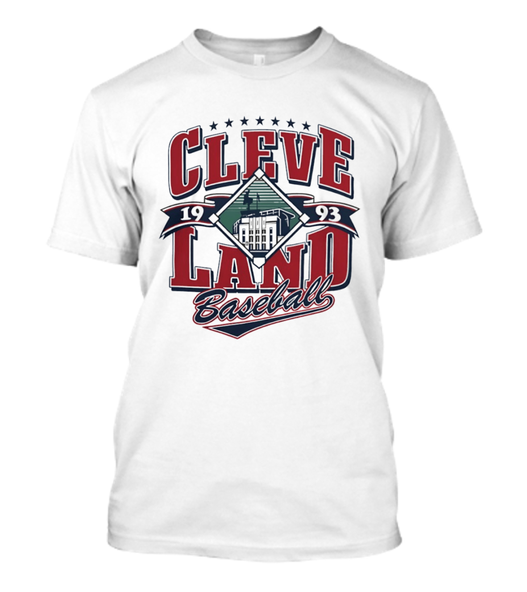 Cleveland Baseball 1993 Cleveland Municipal Stadium Major League Baseball T-Shirt