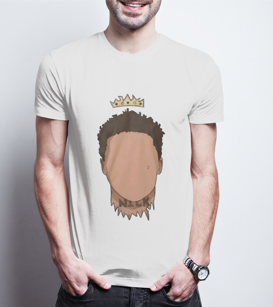 Nick No Haircut Crown Mario Cristobal Face T-Shirt