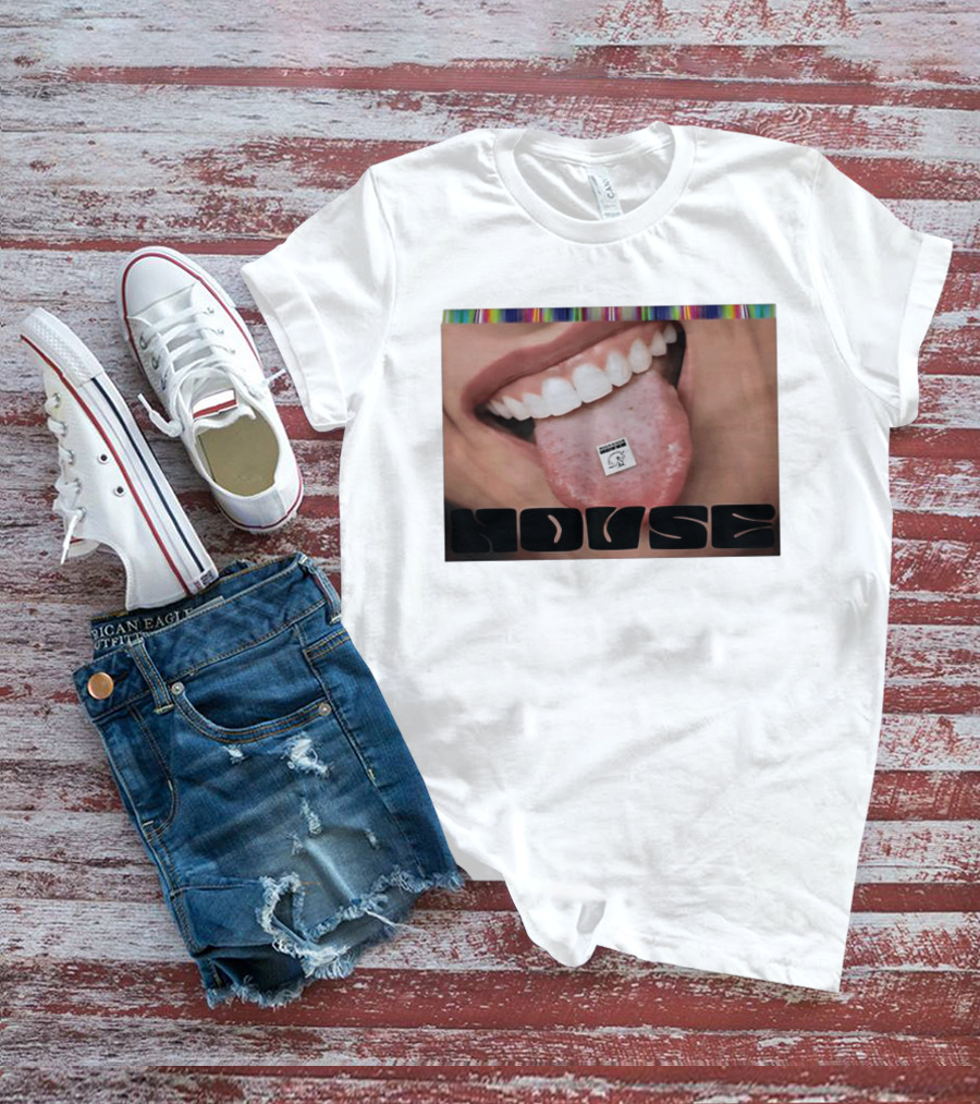 Mushroom Houses World Class Psychedelics House Rave LSD Acid House T-Shirt