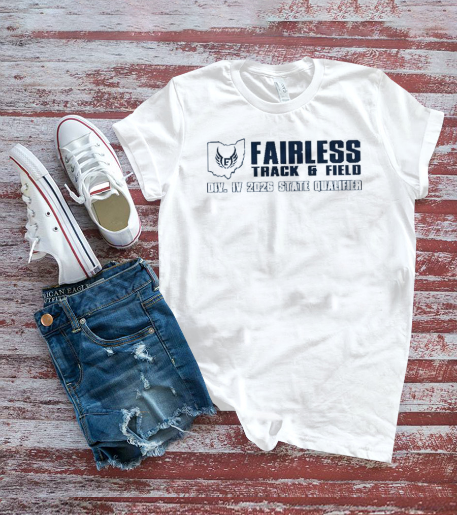 Fairless Track And Field Div IV 2026 State Qualifier Ohio Map Owl T-Shirt
