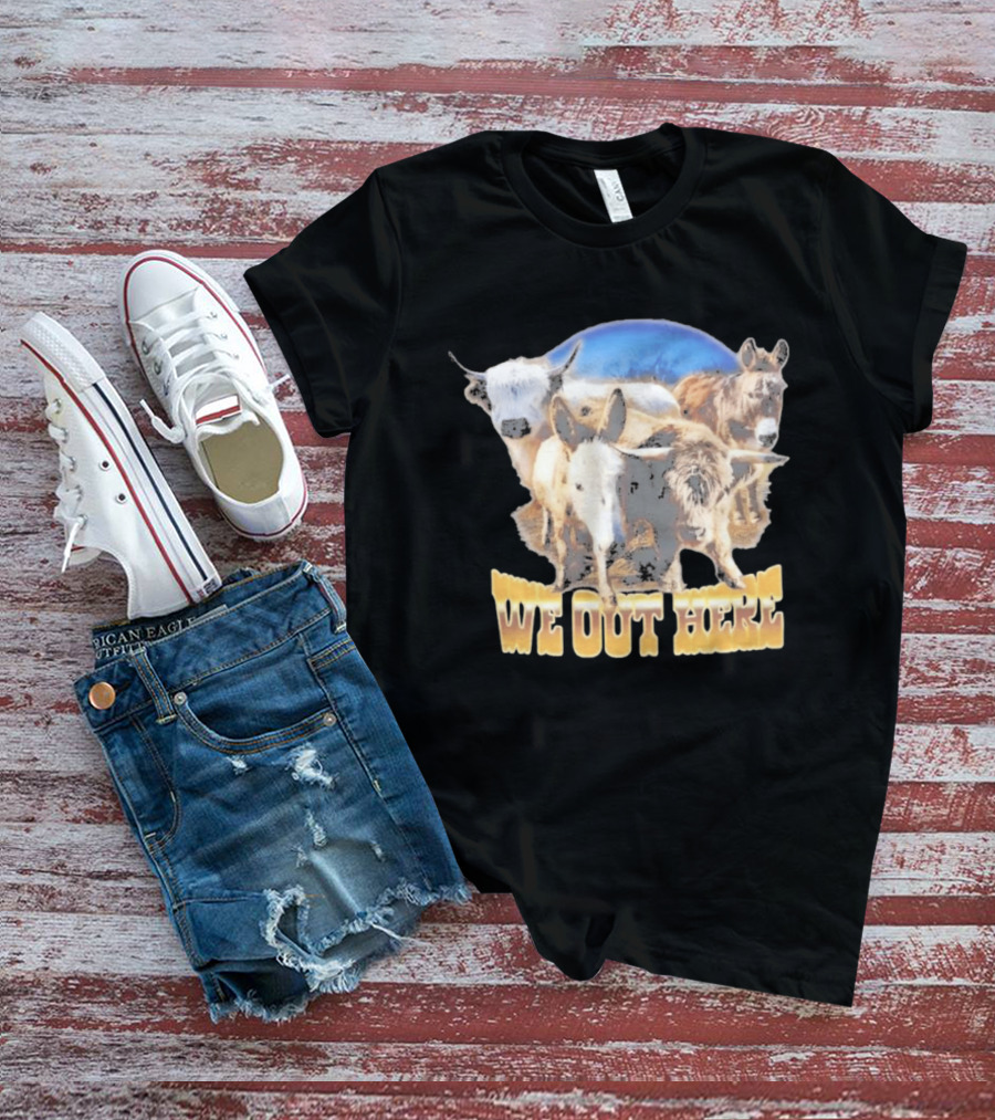 Jelly Roll We Out Here Western Animals Scene T-Shirt