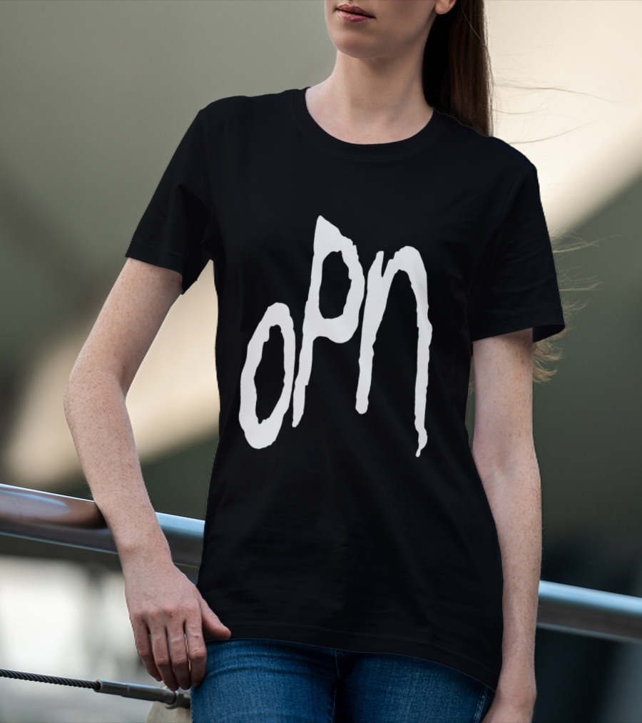 Oneohtrix Point Never OPN Stylized Text Hipster Band T-Shirt
