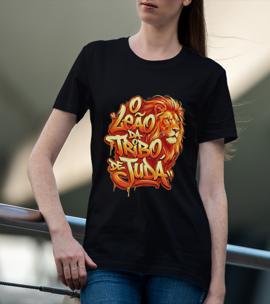 O Leão Da Tribo De Judá Lion T-Shirt