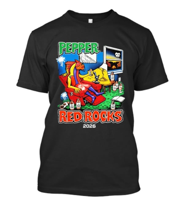 Pepper Red Rocks Amphitheatre 2026 Morrison Colorado Psychedelic Vibes T-Shirt