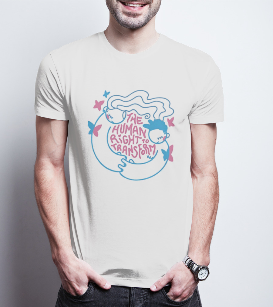 The Human Right To Transform Butterfly Pride Equality Freedom T-Shirt