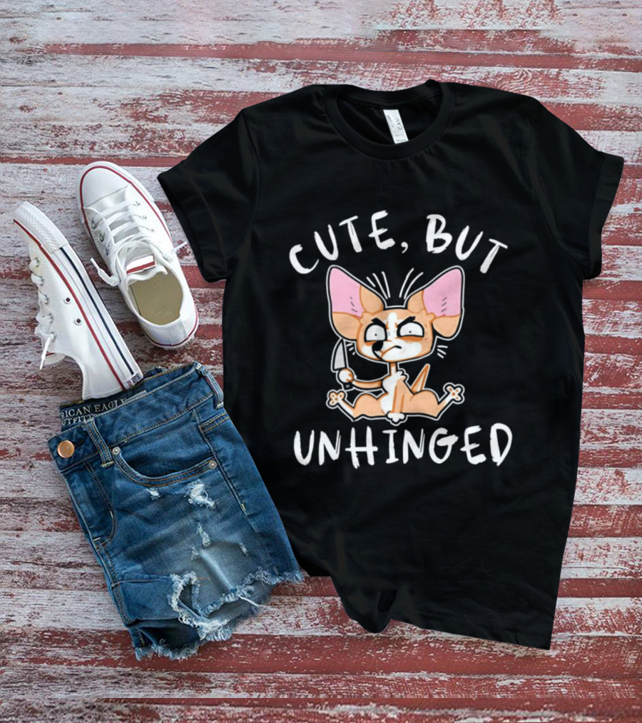 Cute Chihuahua But Unhinged Internet Meme Birthday Halloween T-Shirt