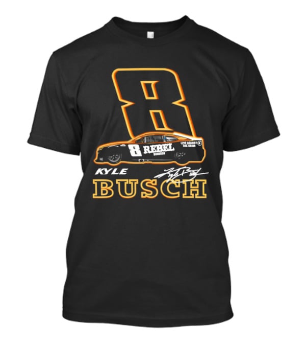 Kyle Busch 8 Rebel NASCAR Racing Car T-Shirt