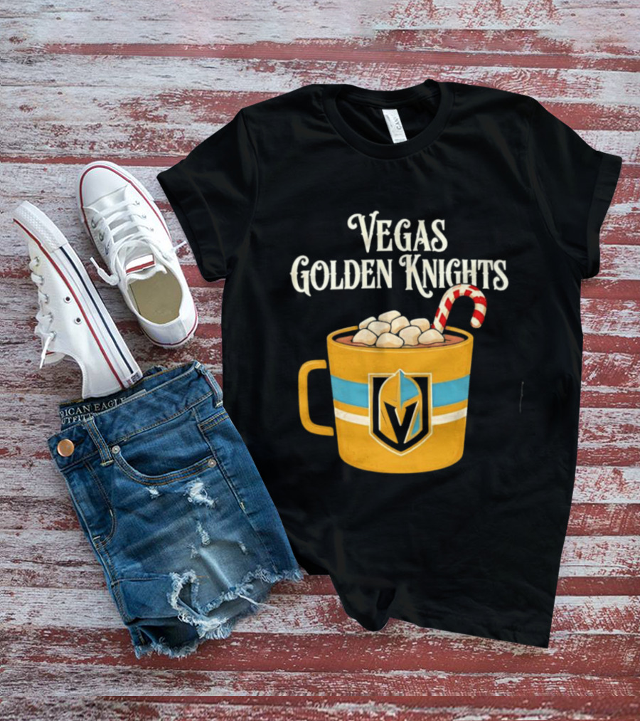 Vegas Golden Knights With Candy Cane Richmond T-Shirt