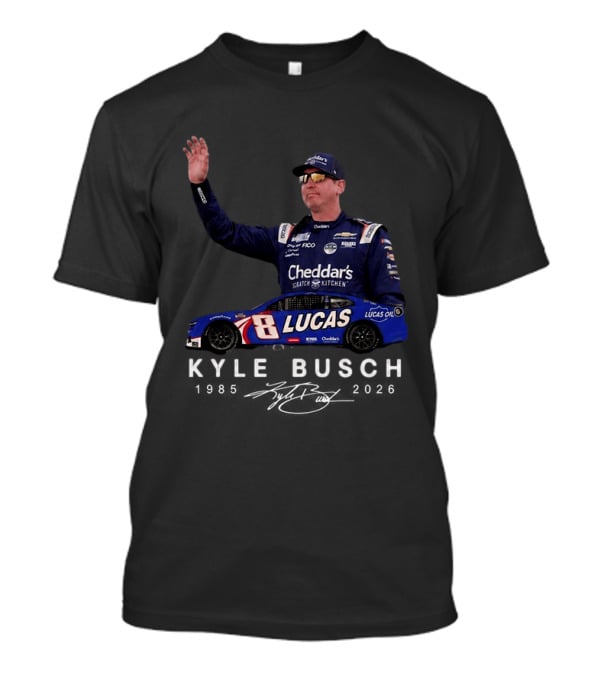 Kyle Busch NASCAR 8 Lucas Oil Cheddar's Scratch Kitchen 2026 T-Shirt