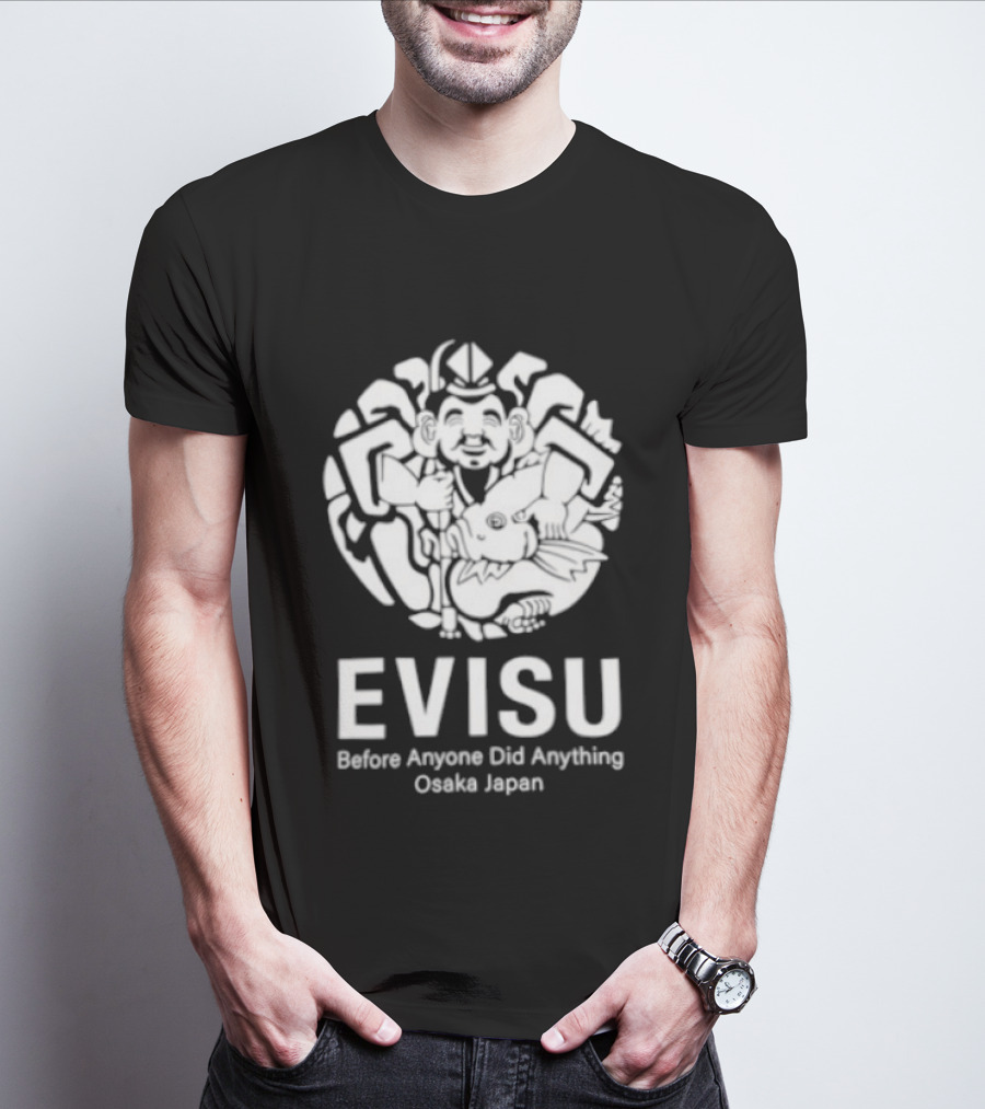 Evisu Before Anyone Did Anything Osaka Japan Iconic Graffiti Style Buddha T-Shirt