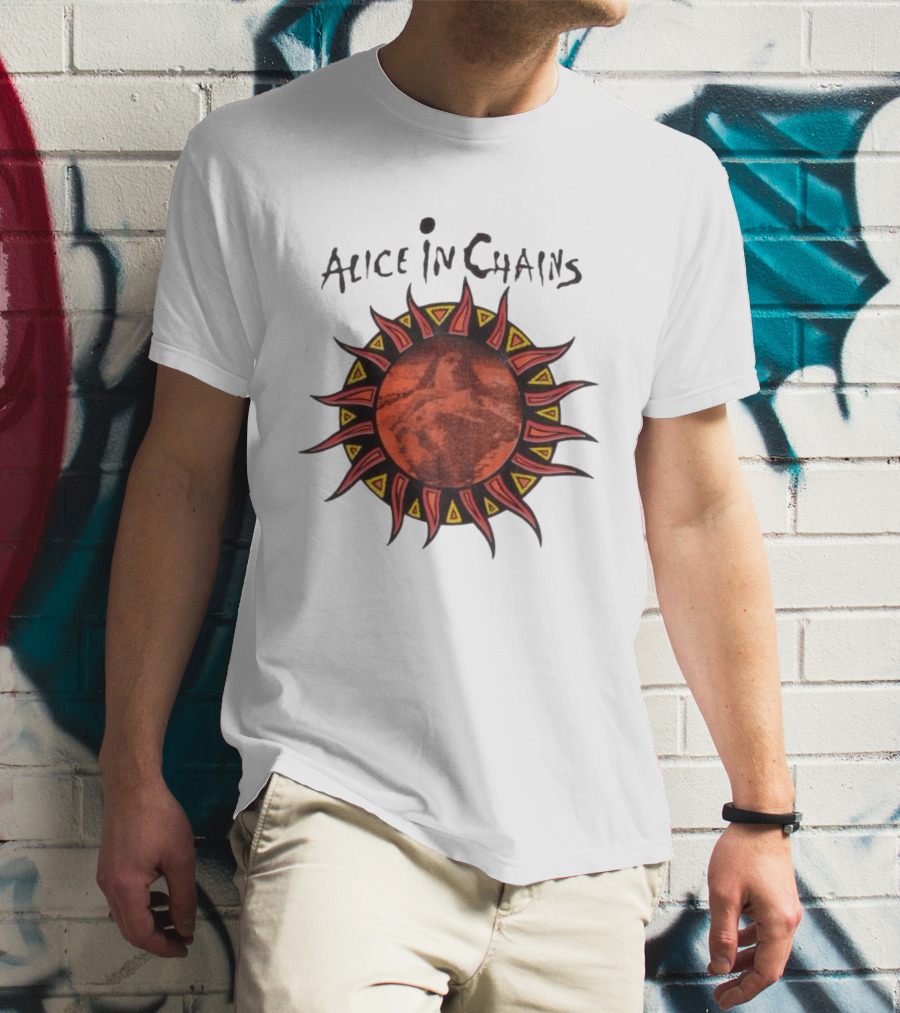Alice In Chains Sun Graphic Lollapalooza 1993 Promo T-Shirt