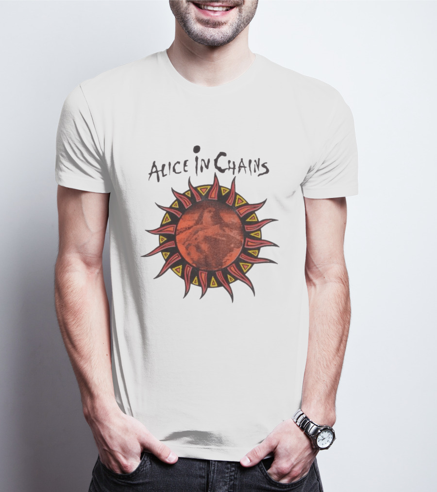 Alice In Chains Sun Graphic Lollapalooza 1993 Promo T-Shirt
