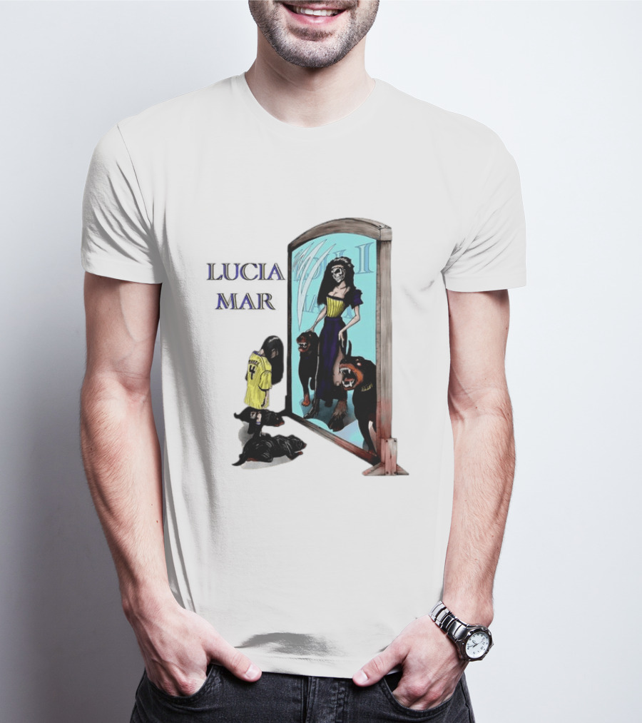 Dungeon Crawler Carl Lucia Mar Mirror Reflection With Dogs T-Shirt