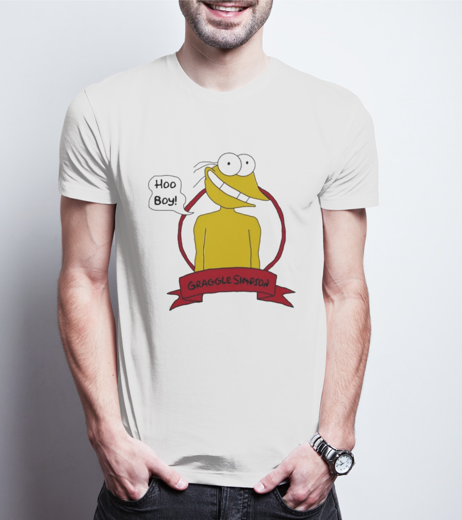 Hoo Boy Graggle Simpson Cartoon T-Shirt