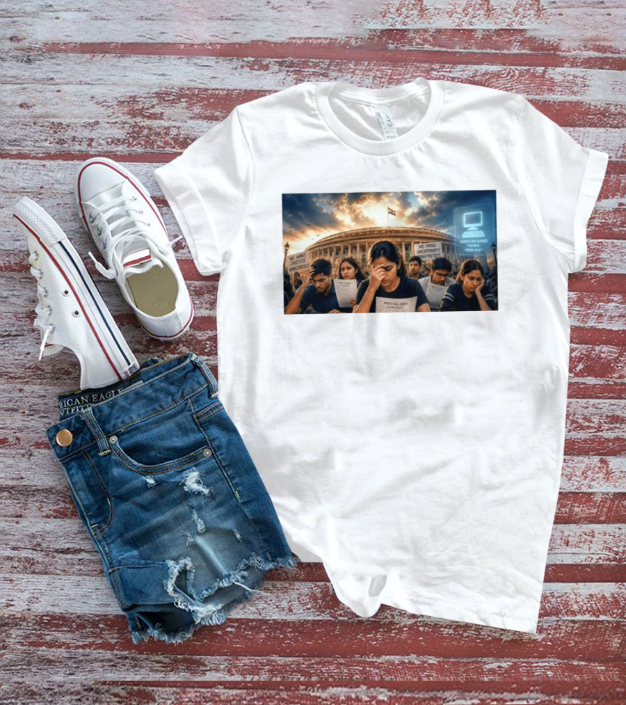 NTA Defends NEET Exam 2021 Retest Before Parliamentary Panel Amid Student Protests T-Shirt