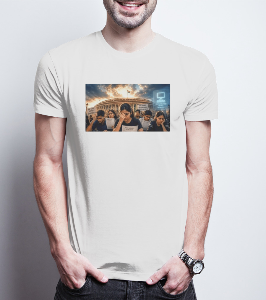 NTA Defends NEET Exam 2021 Retest Before Parliamentary Panel Amid Student Protests T-Shirt