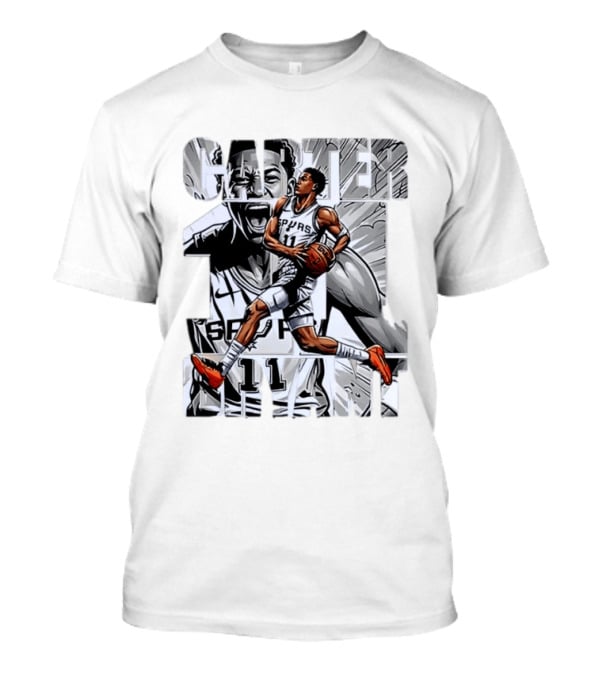 Keldon Johnson Spurs 11 Carter Bryant NBA San Antonio T-Shirt