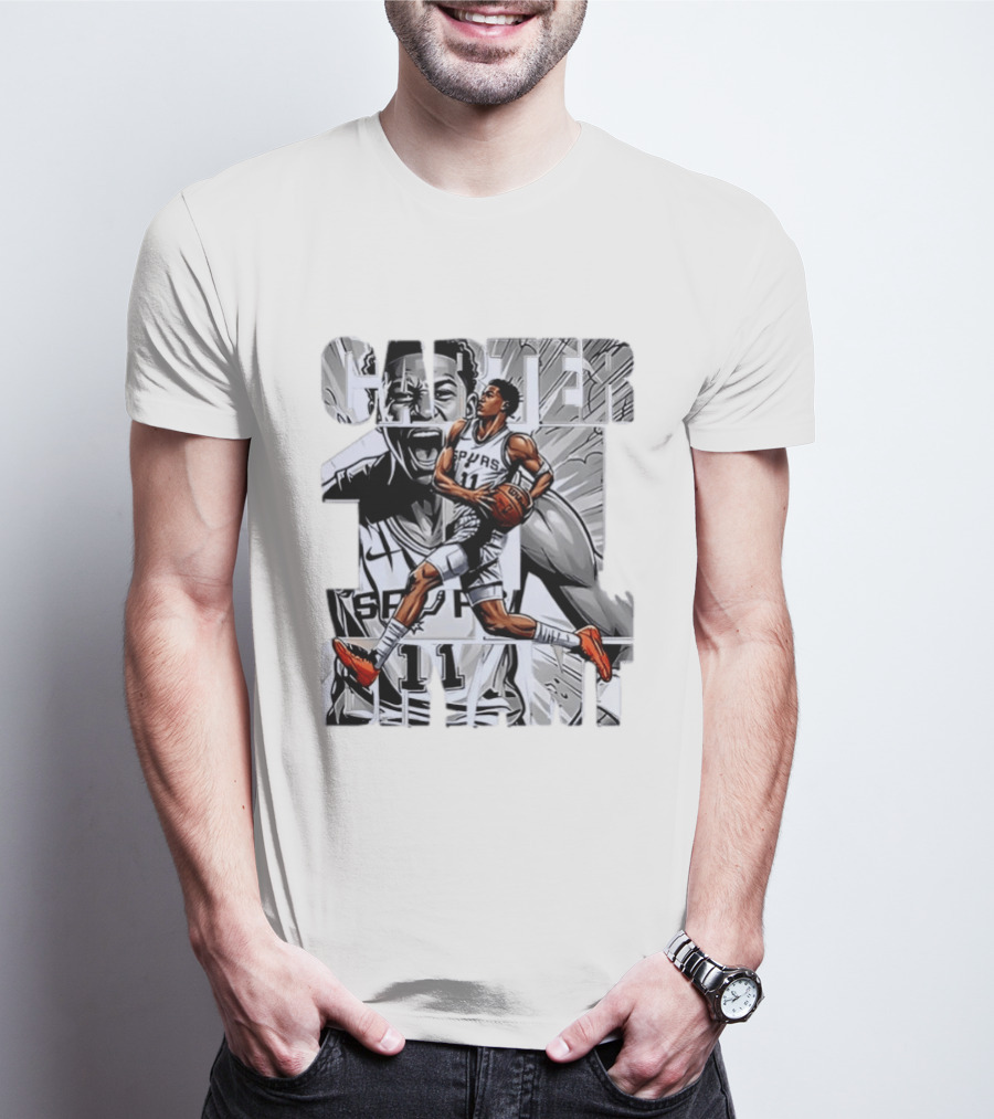 Keldon Johnson Spurs 11 Carter Bryant NBA San Antonio T-Shirt