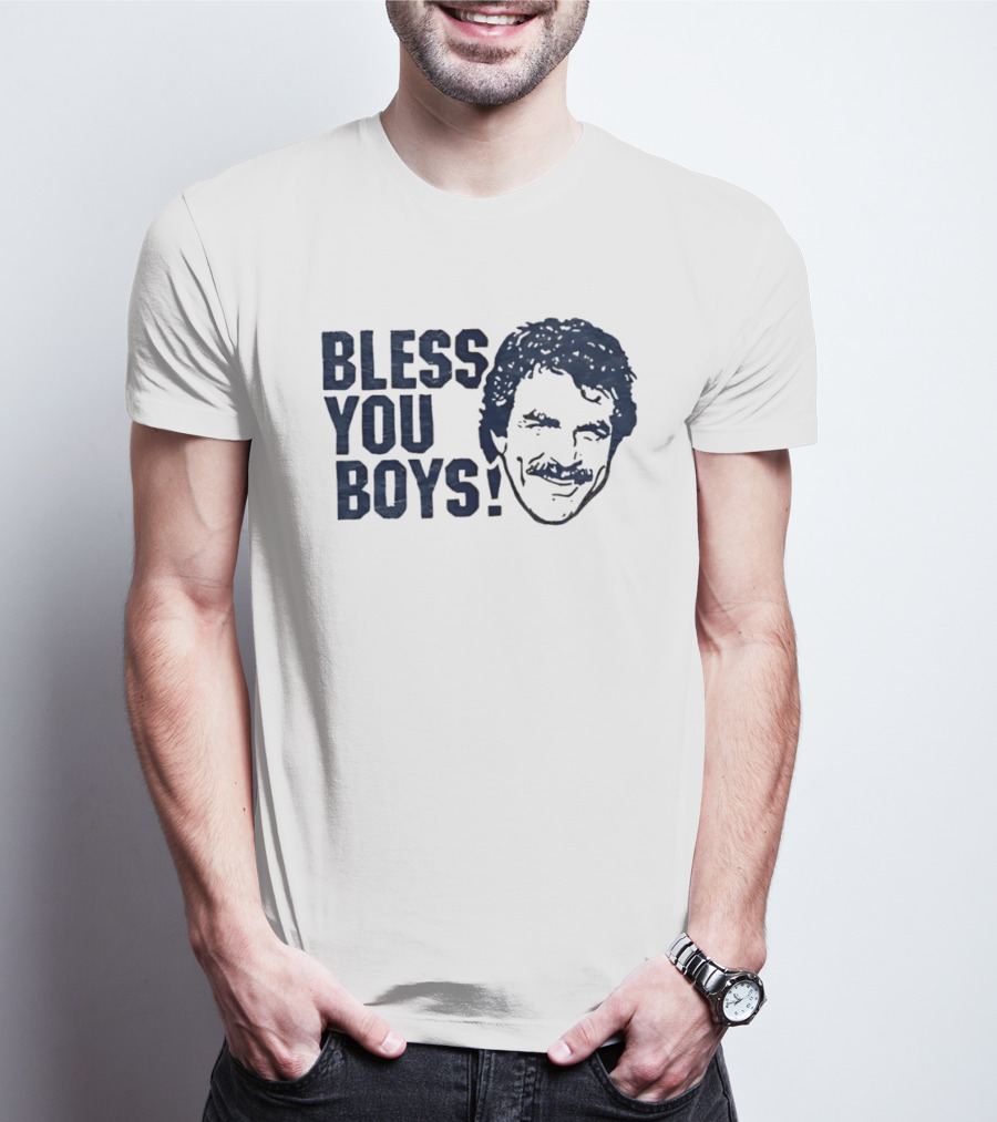 Bless You Boys Tom Selleck Detroit Tigers T-Shirt