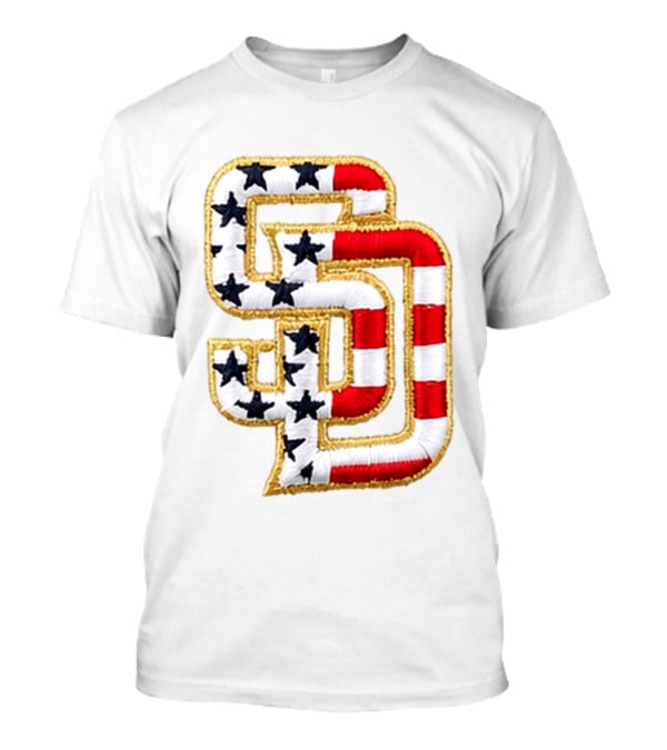 San Diego Padres America 250 Stars And Stripes SD Baseball Cap T-Shirt