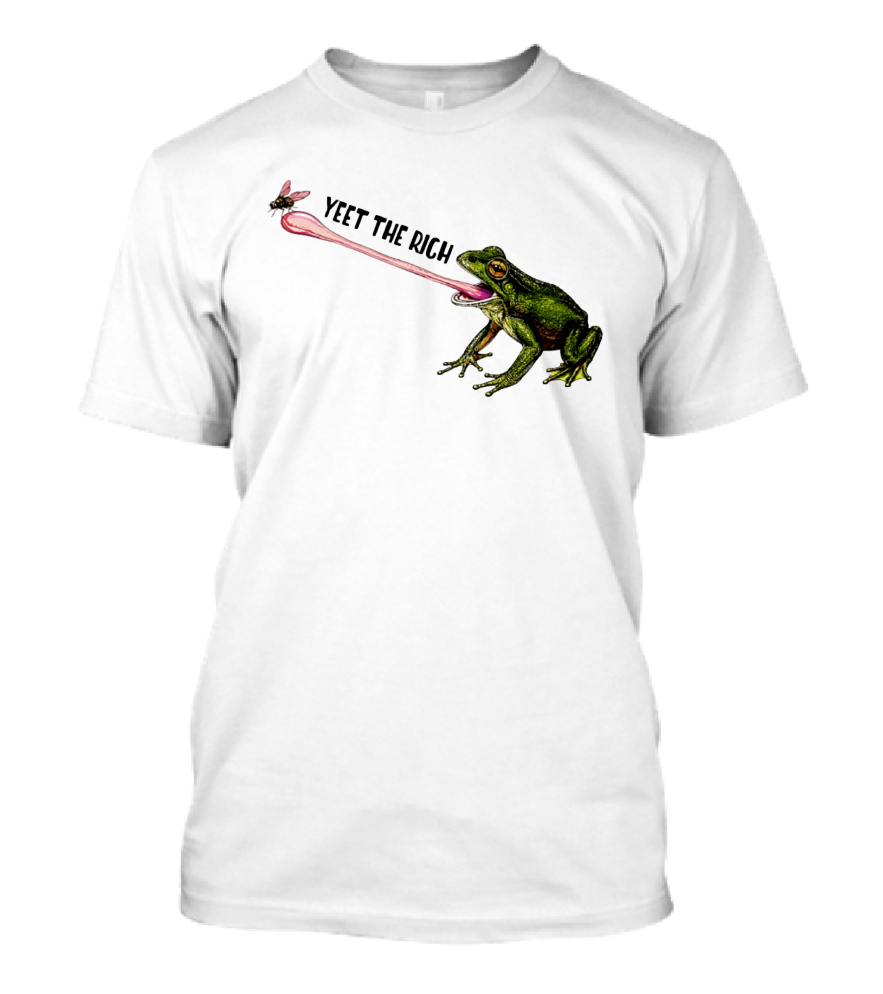 Yeet The Rich Frog With Fly Tongue Capture T-Shirt