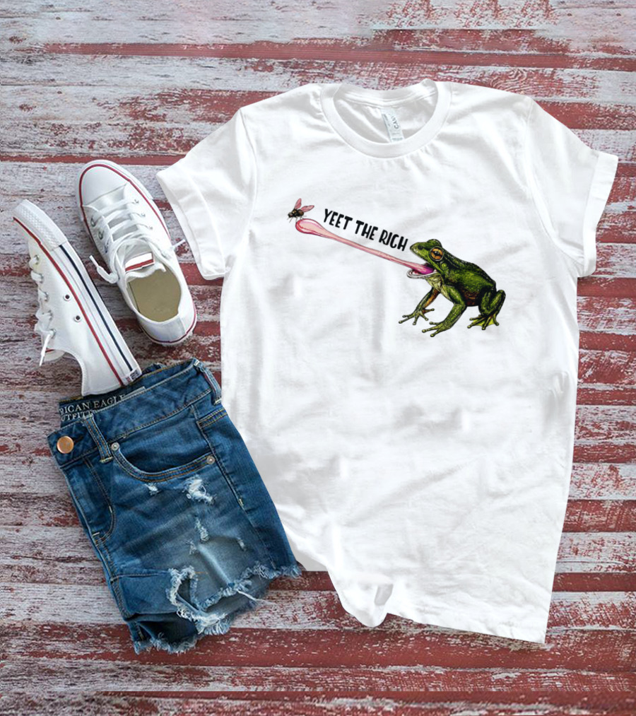 Yeet The Rich Frog With Fly Tongue Capture T-Shirt