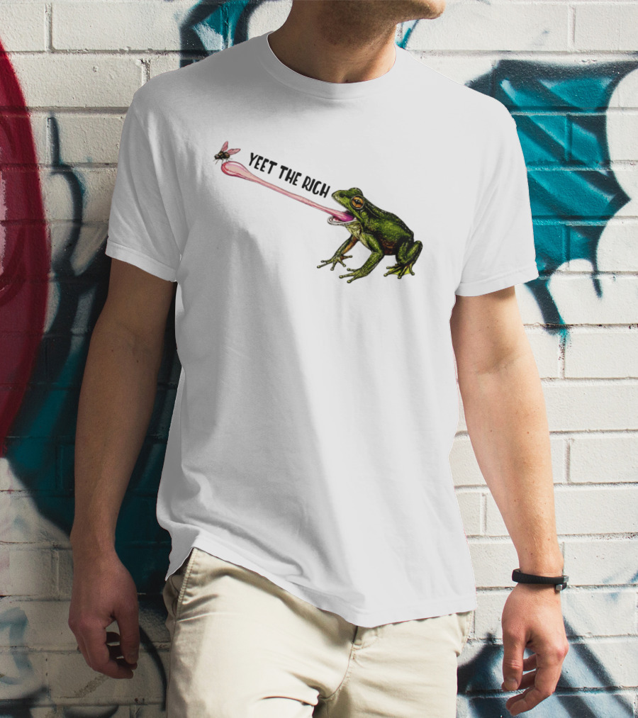 Yeet The Rich Frog With Fly Tongue Capture T-Shirt