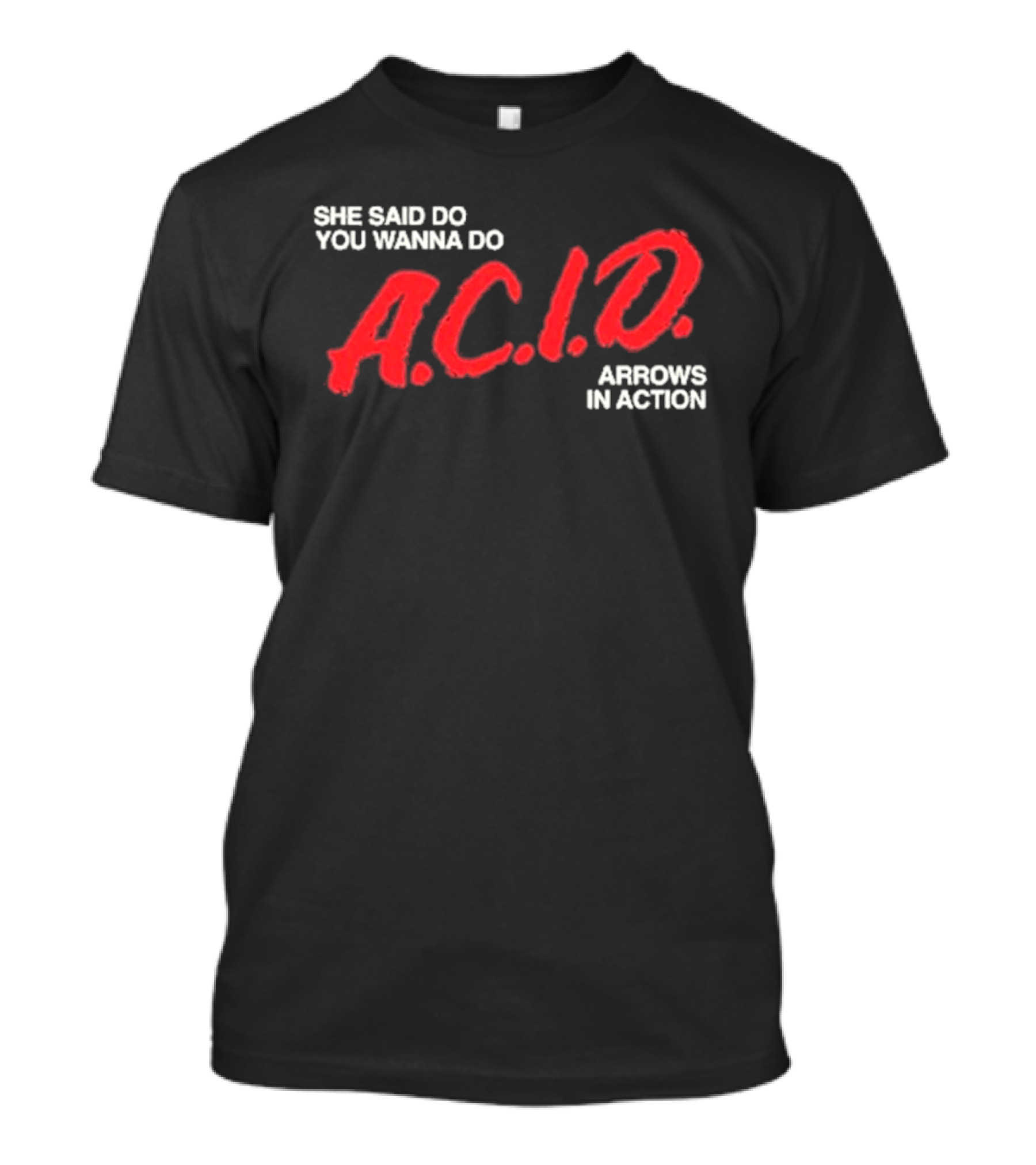 Arrows In Action She Said Do You Wanna Do A.C.I.D. Tour T-Shirt