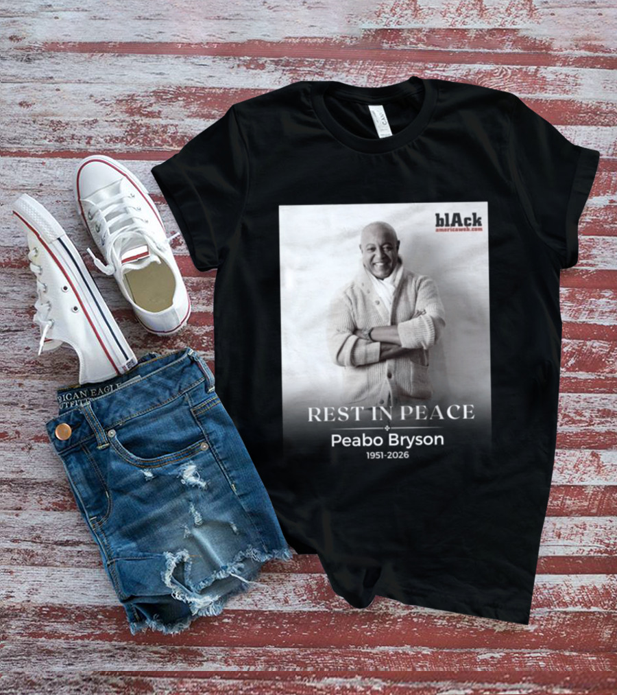 Rest In Peace Peabo Bryson 1951 2026 Black Americaweb T-Shirt