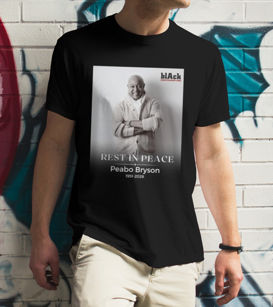 Rest In Peace Peabo Bryson 1951 2026 Black Americaweb T-Shirt