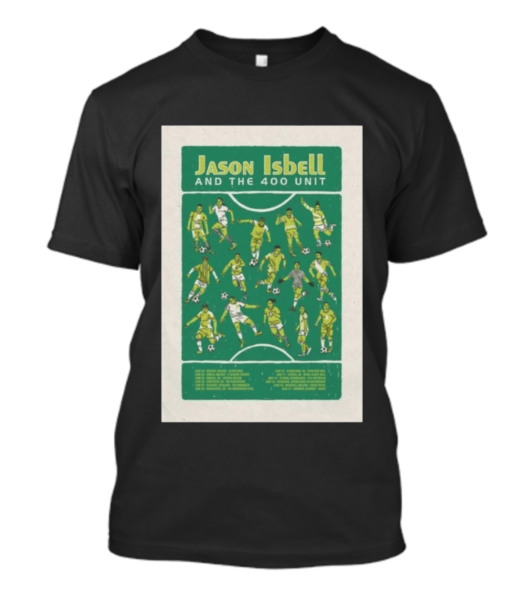 Jason Isbell And The 400 Unit Soccer UKEU Tour 2026 Dates T-Shirt