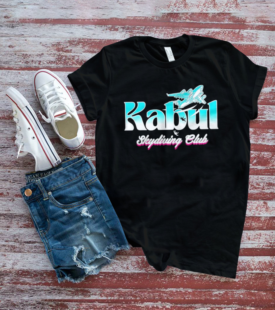 Kabul Skydiving Club Airplane Adventure T-Shirt