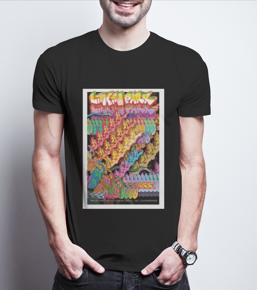 Linkin Park From Zero World Tour 2026 Hamburg Germany June 1 Volksparkstadion T-Shirt