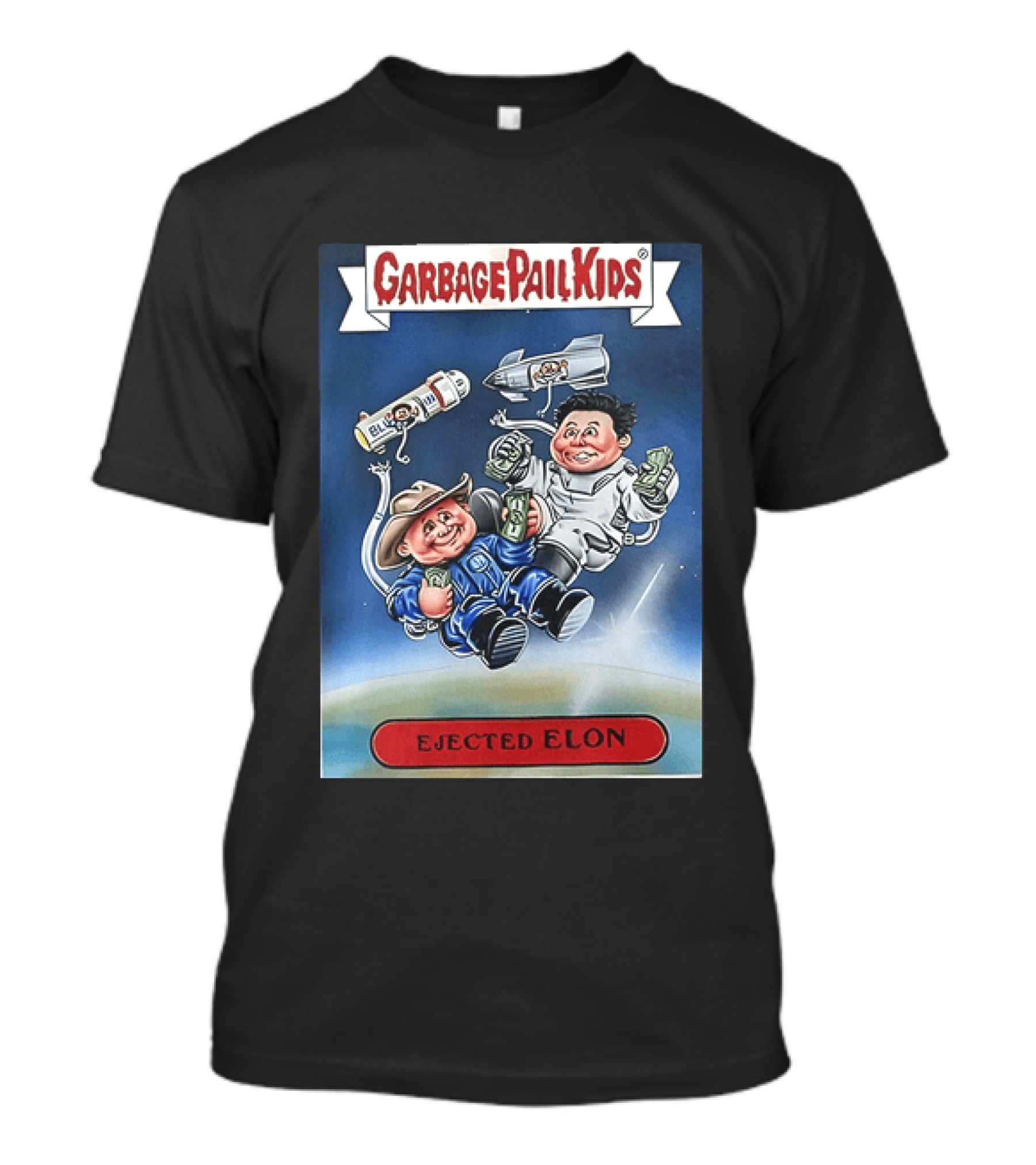 Garbage Pail Kids Ejected Elon Donald Trump And Elon Musk T-Shirt